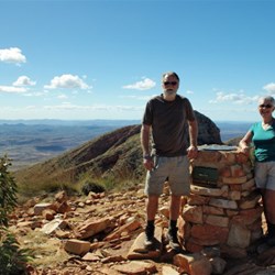 at the summit Mt Sonder