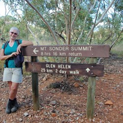 Track junction, taken after we have done the walk
