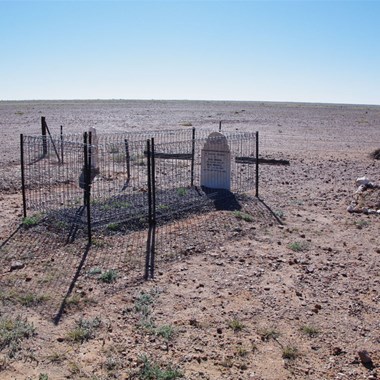 The Muslim graves facing Mecca