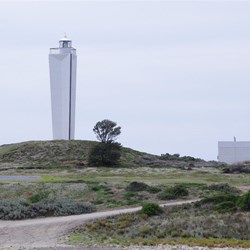 Our last close view of the Cape Jervis Lighthouse