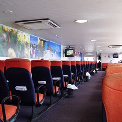 The ferry was very comfortable inside