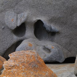 I can make a face from this formation, can you?