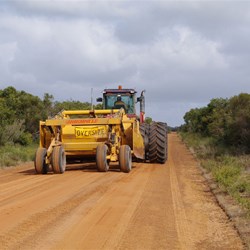 Large farm machinery on East West Highway