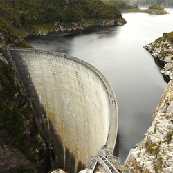 The spectacular Gordon Dam