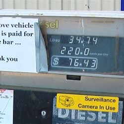 William Creek Diesel Pump