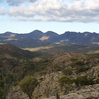 View across to the Heysen Range