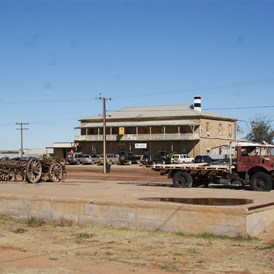 The Marree Hotel.  Scene of many a game of 500 so many years ago.