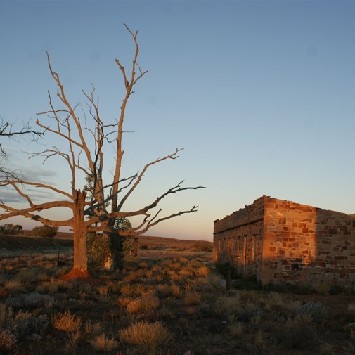 The eastern building at Anna Creek