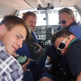 A jumbo it aint!  Hugh and Johnno with Jack and the CP