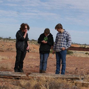 Justin, JB and The CP have caught a small lizard