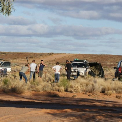 The boys getting some exercise chopping - Duff Creek