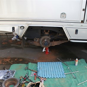 Getting to work on fitting the new studs