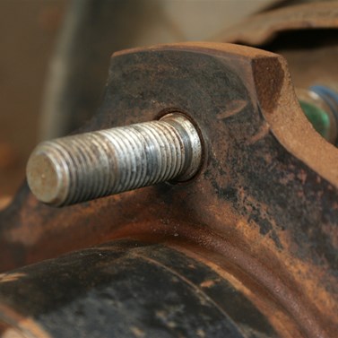 Old wheel stud
