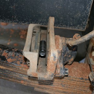 Socket in brake pads to prevent accidental trouble!
