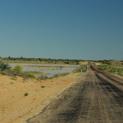 water beside the road