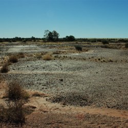 sun reflected on the surface of the landscape