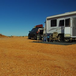 our camp site at No 3 Bore between Bedourie and Windorah