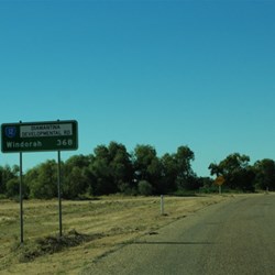 sign post on the Diamantina Development Road