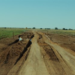 a rough patch on the road