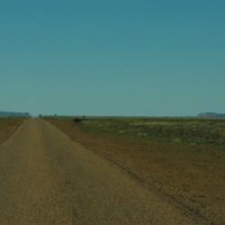 flat land and mirage