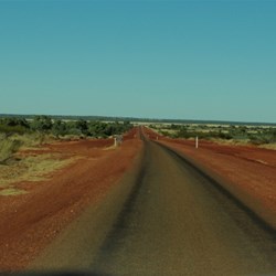 the road ahead near Boulia