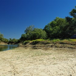 our camp site on Cooper's Creek near Windorah