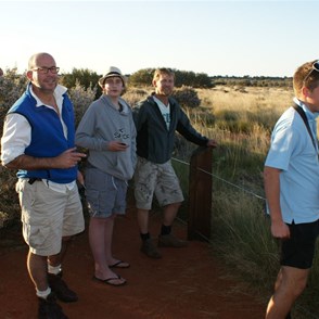 The lads at the sunset viewing area