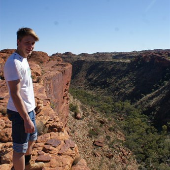 Braxton on the southern rim of the canyon