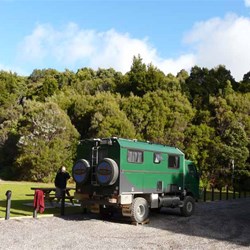 A lovely picnic area has been constructed at the tunnel