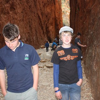 Jack and JB in Standley Chasm