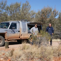 Lunch break by the Tuck Truck