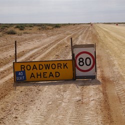 Roadworks on the Birdsville Track