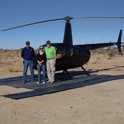 Fiona and I with our great pilot, Paul