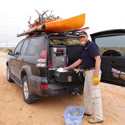Packing up after collecting more wood