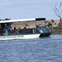 Peter taking more tourists for a cruise on the Cooper