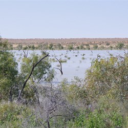 This was the body of water that stopped us using the Main track