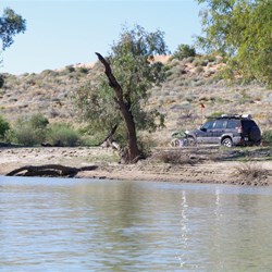 Our camp from the water