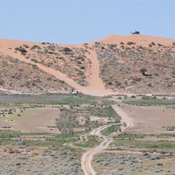 Big Red coming in from the west