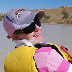 Fiona enjoying it out on Lake Nappanerica