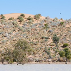 Big Red from the water