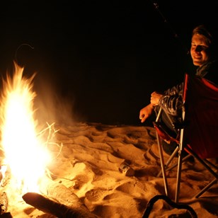 The Crown Prince on the banks of the Georgina