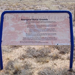 Aboriginal Burial Grounds just at the start of the Track