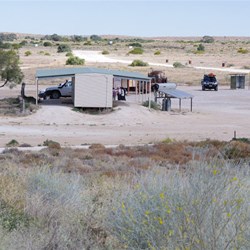 Toilet and shower block at the camping area