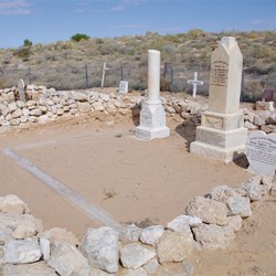 The old Mungeranie Cemetery 