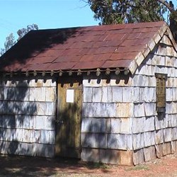 Kerosene tin hut from depression days