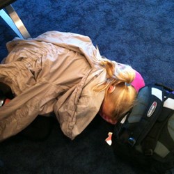 A short nap in LA airport