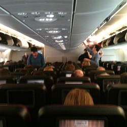 Another view in the A380 cabin