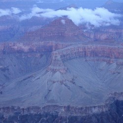 View from south rim over Grand Canyon