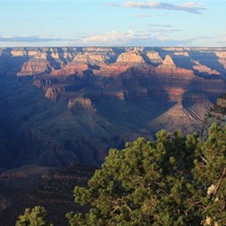 View from south rim over Grand Canyon