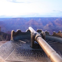 View from south rim over Grand Canyon